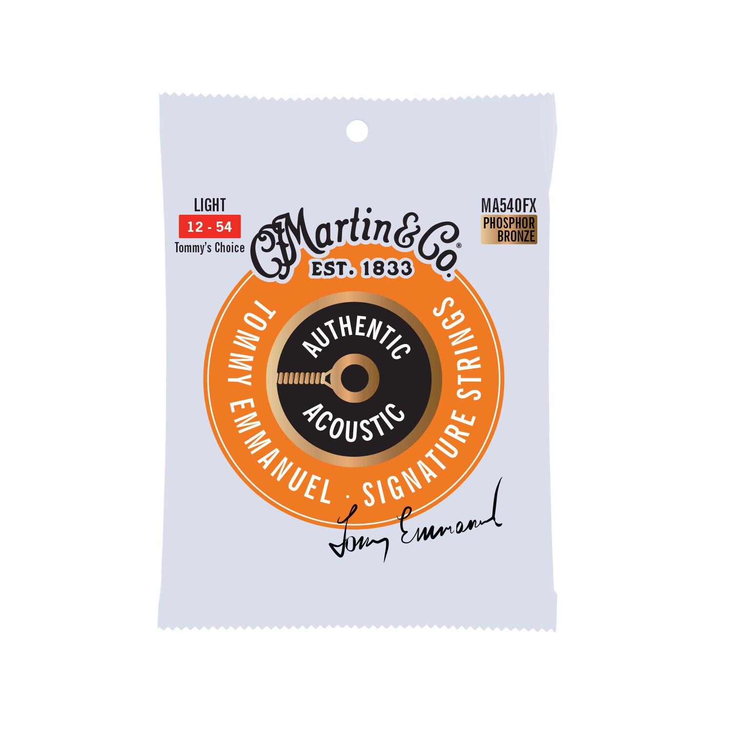 Authentic Acoustic Flexible Core Guitar Strings Phosphor Bronze Martin Guitar
